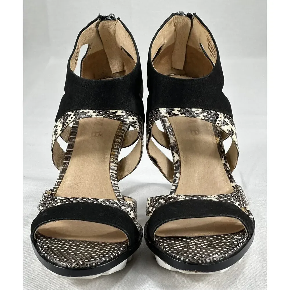 L.A.M.B Open Toe Platform Leather High Heel Stiletto Sz6M Stunning Gorgeous - Picture 2 of 12